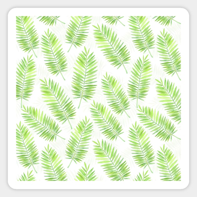 Palm leaves pattern Sticker by katerinamk